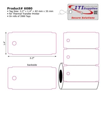 Product#6080 white 3.2x1.4 (8000pcs)
